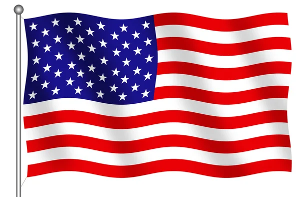 Flagge der Vereinigten Staaten von Amerika — Stockfoto