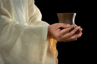 Jesus Hands Holding Cup clipart