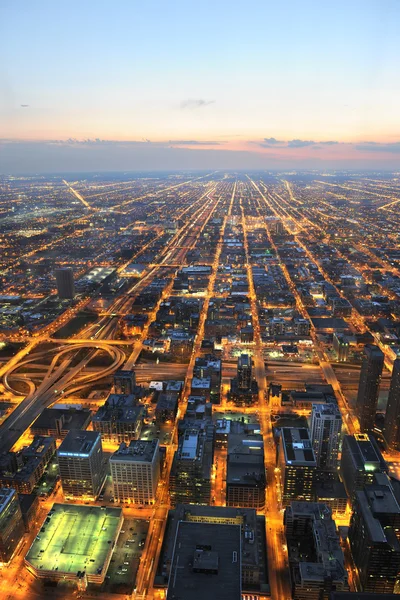 シカゴ市の空中写真 — ストック写真