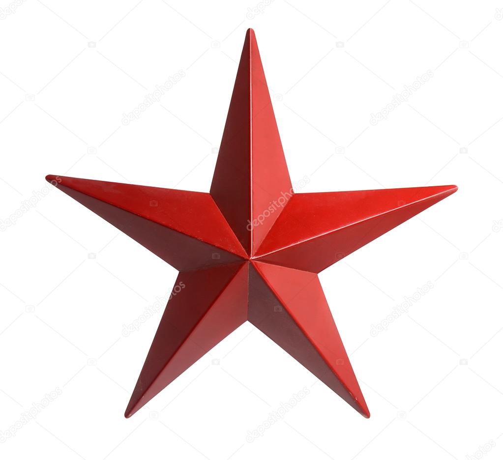 Red Star Isolated over white background