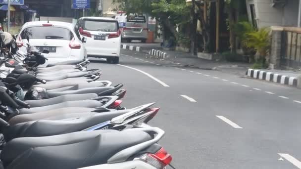 Sanur Estrada Atmosfera Durante Pandemia Covid Bali Indonésia Outubro 2021 — Vídeo de Stock