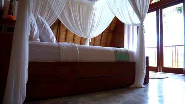 Luxury Bedroom Villa Video Karangasem Bali October 2021 — Stock Video