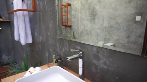 Luxury Bathroom Villa Video Karangasem Bali October 2021 — Wideo stockowe
