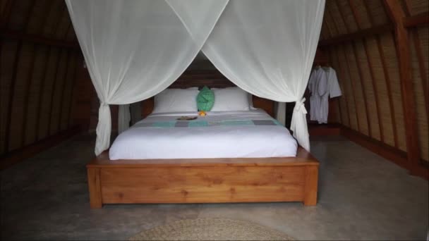 Luxury Bedroom Villa Video Karangasem Bali October 2021 — ストック動画