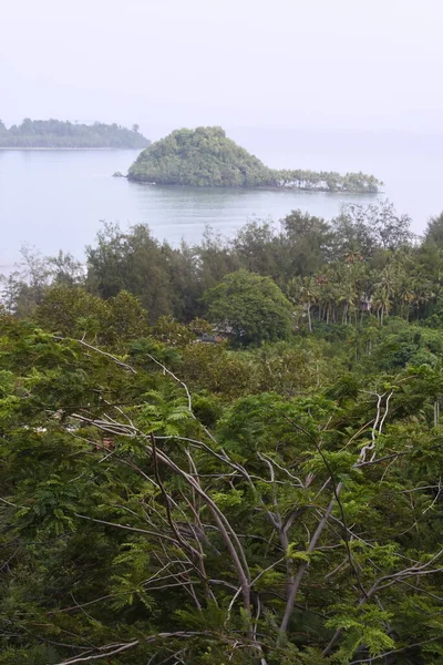 Formación Rocosa Malin Kundang Padang Sumatra Occidental Indonesia Air Manis — Foto de Stock