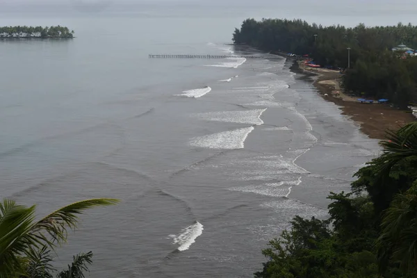Batı Sumatra Endonezya Padang Malin Kundang Kaya Oluşumu Air Manis — Stok fotoğraf