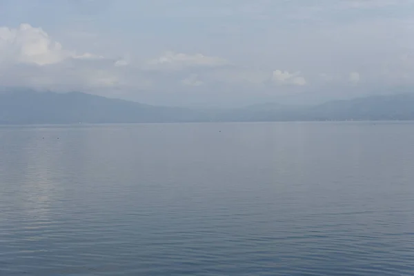 Lago Singkarak Solok Sumatra Ocidental Indonésia Fotos Estoque Lago Bonito — Fotografia de Stock