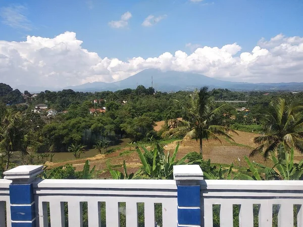 スカブミ西ジャワ州の農村農業と景観の眺めインドネシア — ストック写真