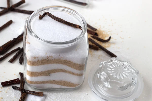 Homemade vanilla sugar — Stock Photo, Image