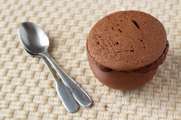 Шоколадный суфле — стоковое фото
