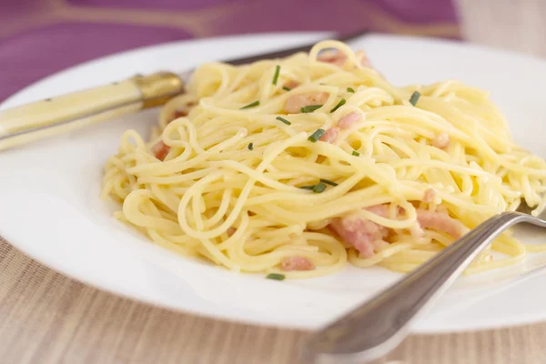 Espaguetis carbonara —  Fotos de Stock