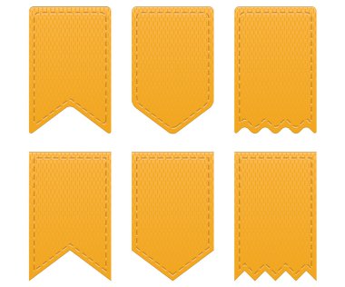 Retro ribbons a tags clipart