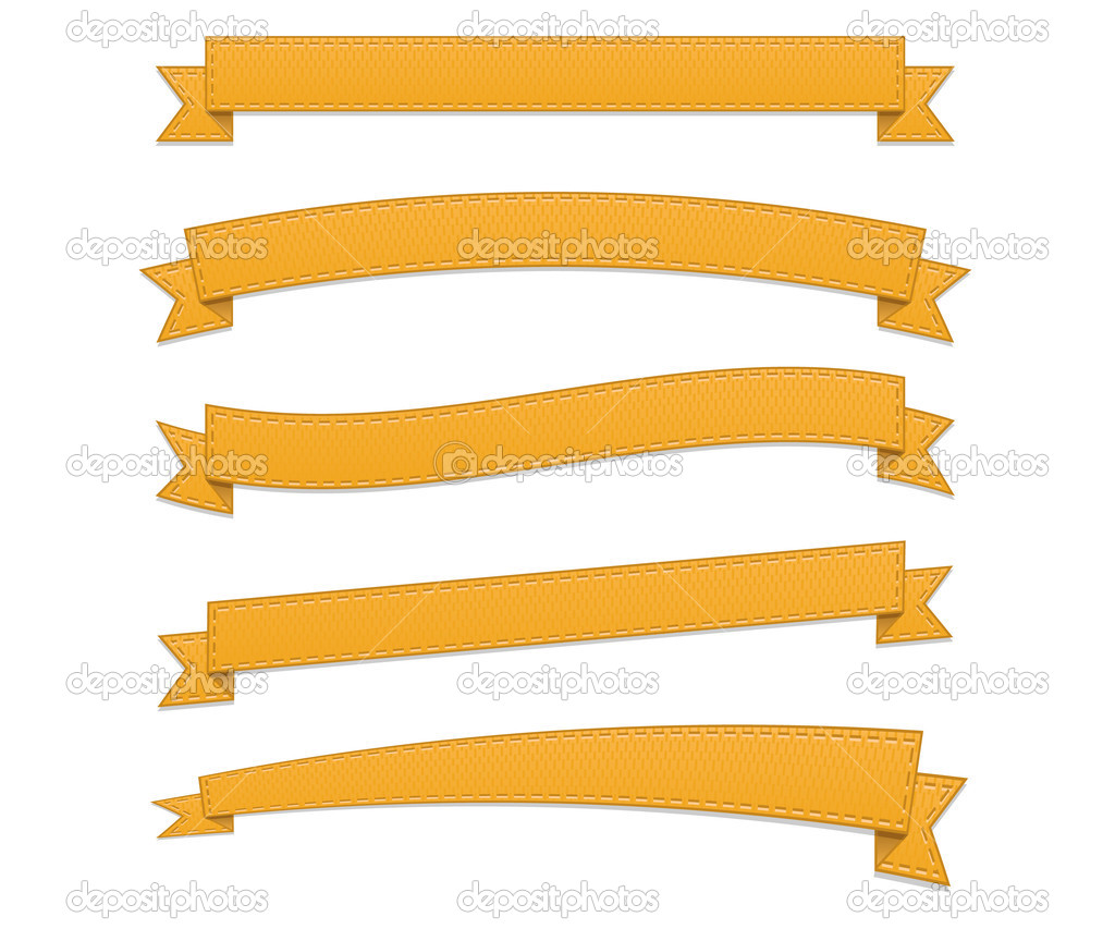 Orange retro ribbons