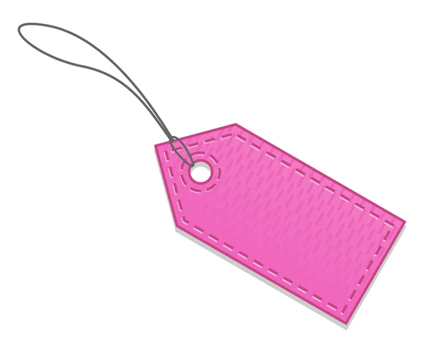 空白のピンク販売タグ — ストックベクタ