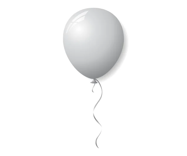 Witte ballon — Stockvector