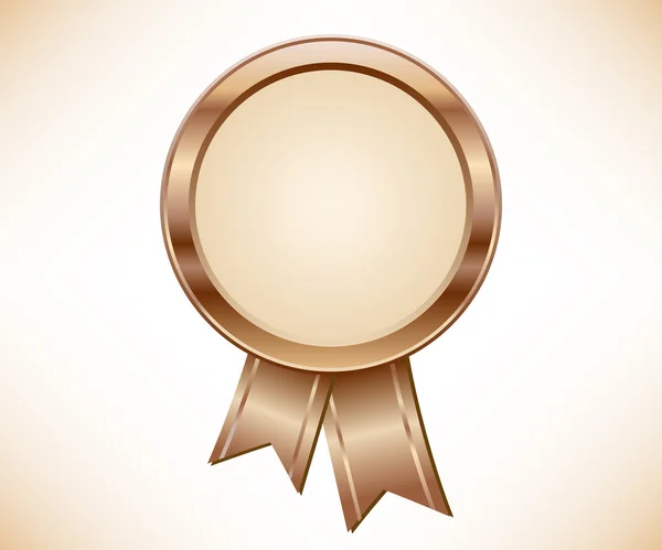 Premio medalla de bronce — Vector de stock