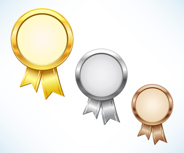 Gold, silver and bronze award