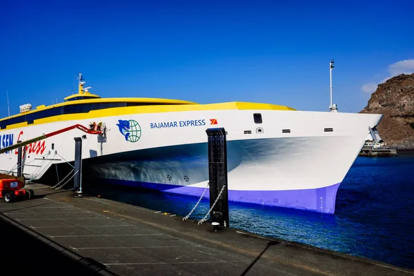 Agaete Spain January 2022 Ferry Connects Islands Tenerife Gran Canaria — Stock Photo, Image