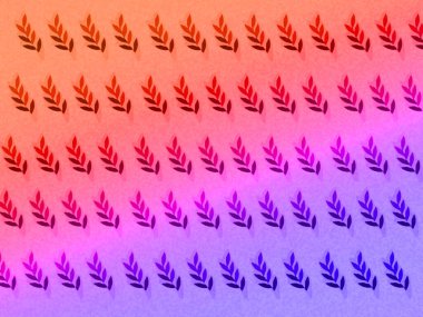 Parlak renklerdeki dal deseni soyut arkaplan.