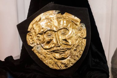 Agamemnon 'un altın maskesi, Yunan kahramanı..