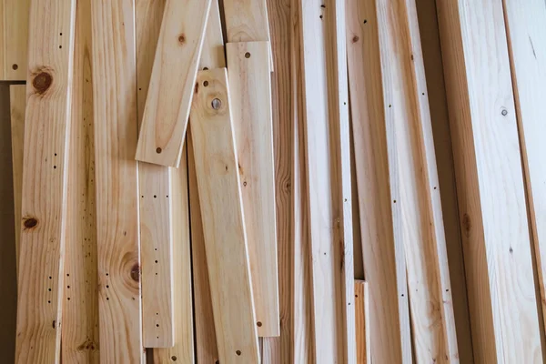 Clean Unvarnished Pine Wood Planks — Stock fotografie