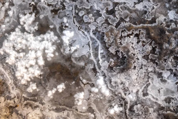 Remains Salt Seawater Evaporates Rocks Mineral Rich Sodium — Φωτογραφία Αρχείου