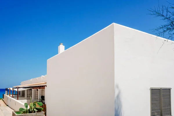 Ibizan House Sea Views Traditional Whitewashed Wall — Φωτογραφία Αρχείου