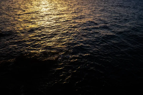 Background Natural Designs Sunset Sun Reflects Surface Calm Sea — ストック写真