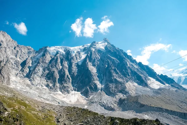 Des Falaises Spectaculaires Entre Les Glaciers Des Alpes — Photo