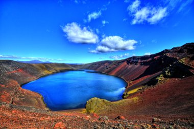 Ljótipollur lake in HDR, Iceland
