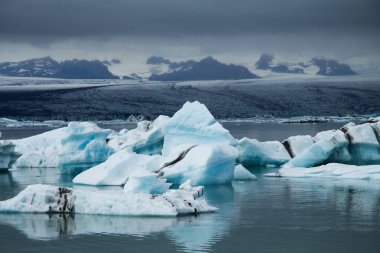 Icebergs on Jokulsarlon glacier lagoon, Iceland