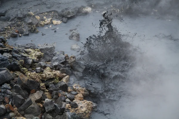 Namafjall geotermální oblast, Island — Stock fotografie