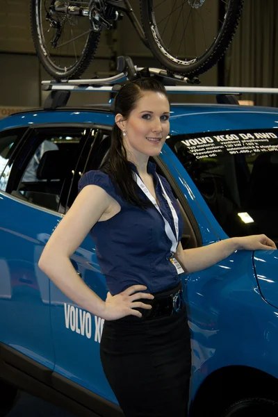 女主人巫婆沃尔沃车上展出的国际 autosalon 第 11 版布尔诺 — 图库照片