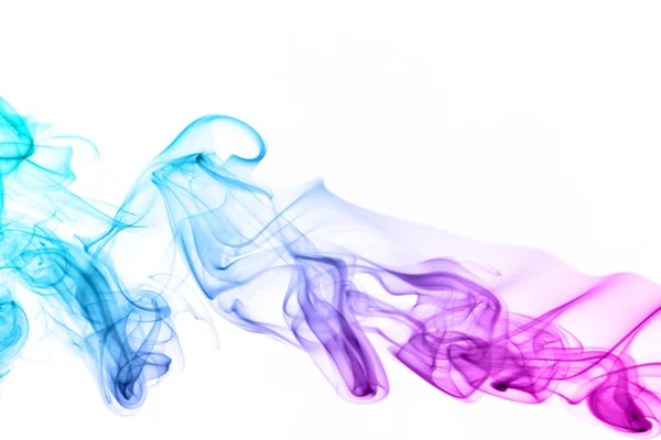 Colored smoke isolated on white background — Stock Photo, Image