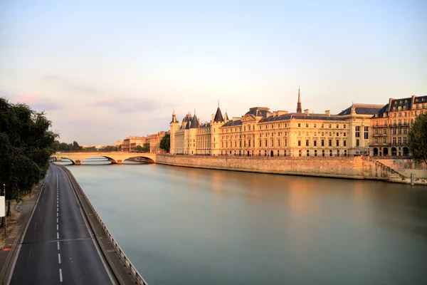 Paris Seine Cityscape — Fotografie, imagine de stoc