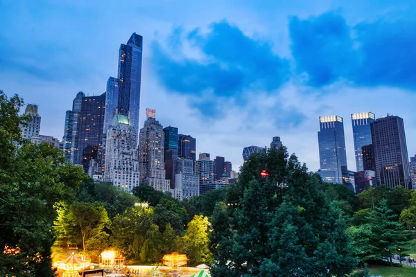 New York City Midtown View Central Park Dusk New York — Stock Fotó