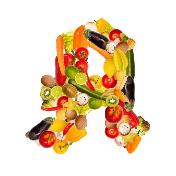 Symbol for pharmacy of fruits and vegetables — Stock Photo, Image