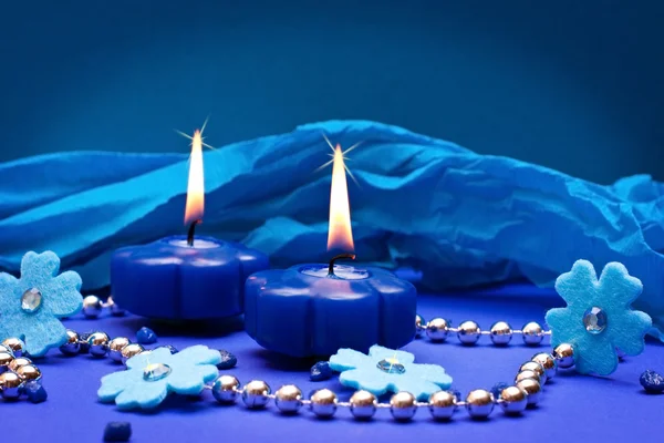Romantic blue background for holidays — Stock Photo, Image
