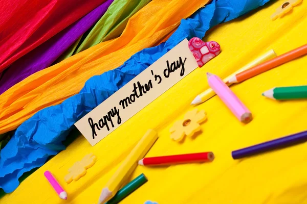 Colorful background from children for mother — Stock Photo, Image