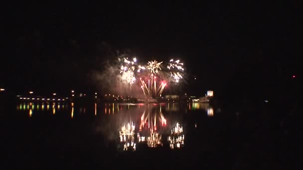 Fireworks show a6 — Stock Video