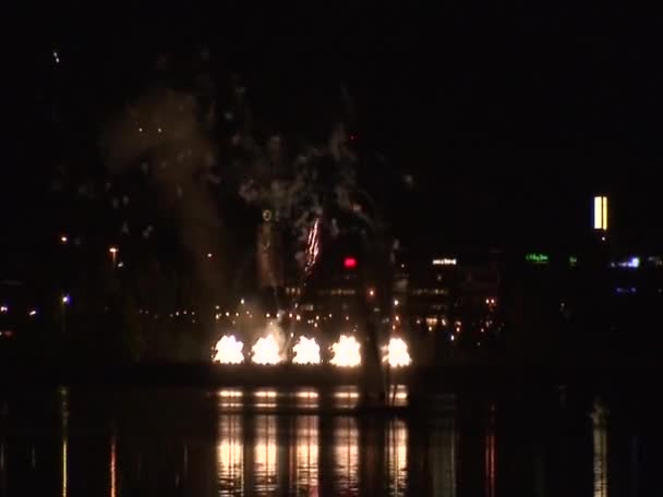 Fireworks show b1 — Stock Video