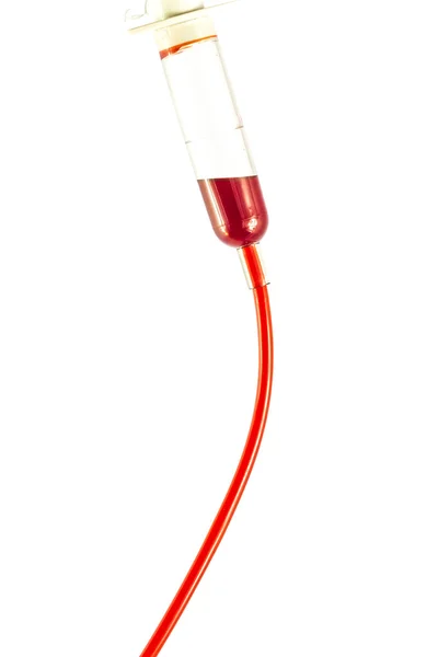 Vér csepegtető vezeték — Stock Fotó