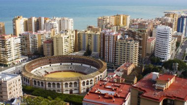 Malaga 'da boğa güreşi sahası