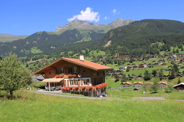 İsviçreli alp dağ evi