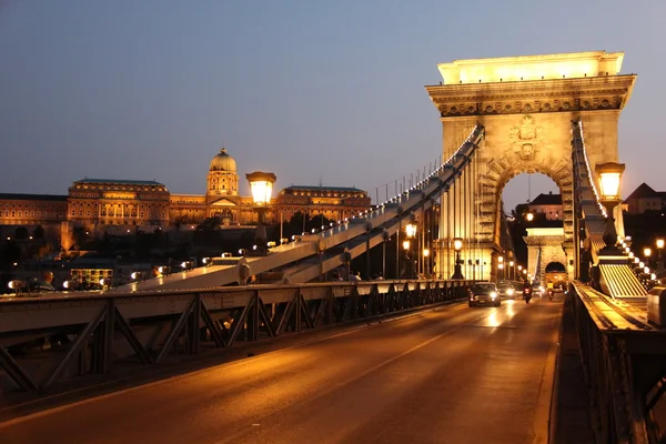 Budapest - hängbron — Stockfoto