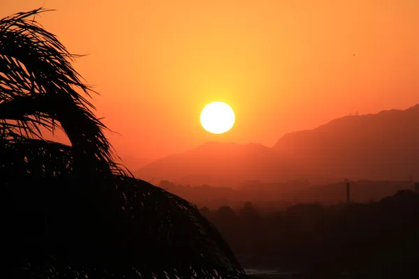 Solnedgång i rio de janeiro — Stockfoto