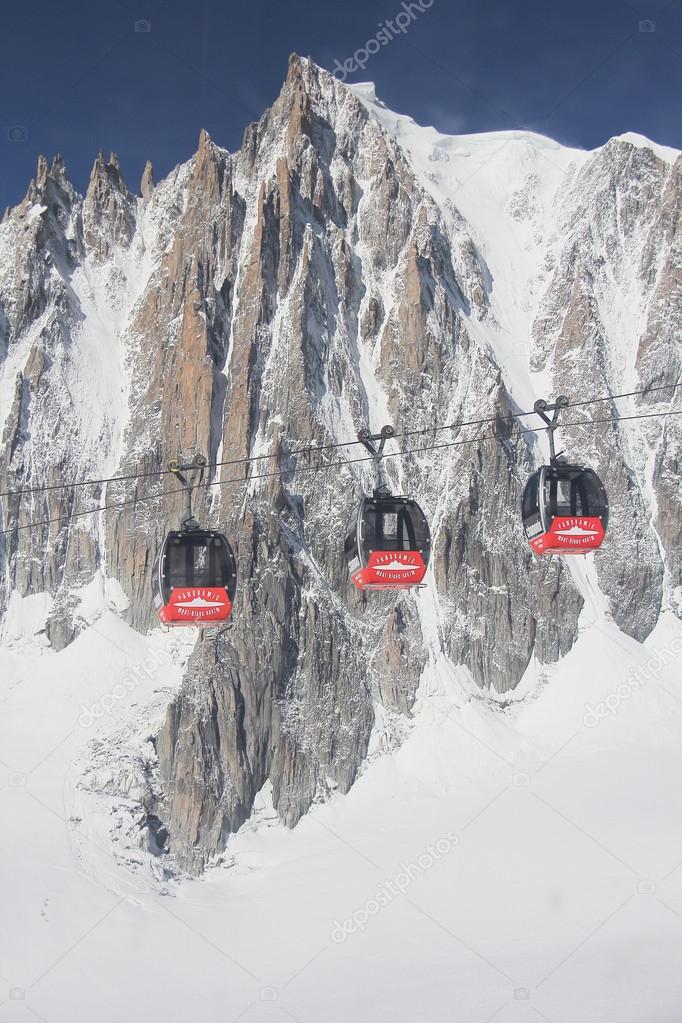 Chamonix Cable Car Mont Blanc Stock Photo by 13462485