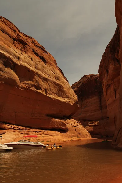 Antelope canyon lake powell oldal — Stock Fotó