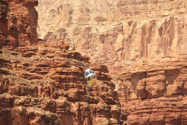 Helicopter ride in Havasupai Tribe - Grand Canyon — Stock Photo, Image