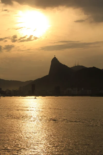 Rio de janeiro Brezilya İsa heykeli — Stok fotoğraf